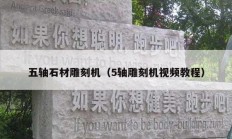 五軸石材雕刻機（5軸雕刻機視頻教程）